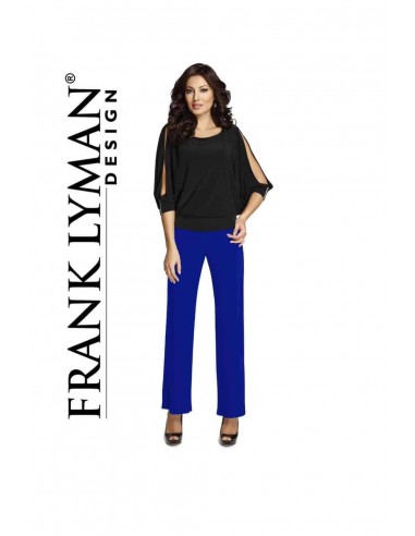 Frank Lyman Style de pantalon 006-BL Blue Fonce Faites des économies