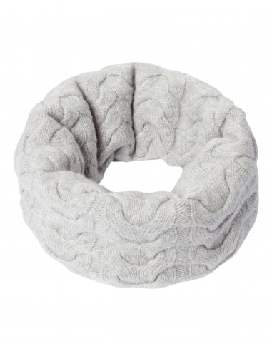 Unisex Cable Cashmere Snood Fumo Grey pour bénéficier 