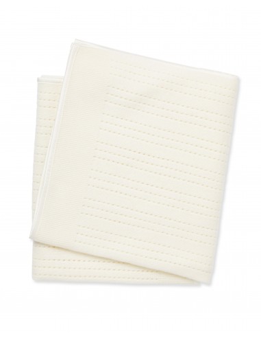 Pointelle Baby Cashmere Blanket New Ivory White le concept de la Pate a emporter 