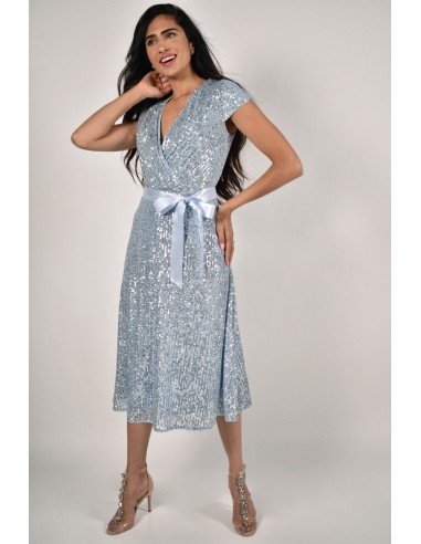 Robe Lyman 228243 bleu / argent Véritable concentré