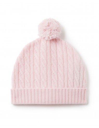 Cashmere Cable Hat Pale Pink une grave pollution 