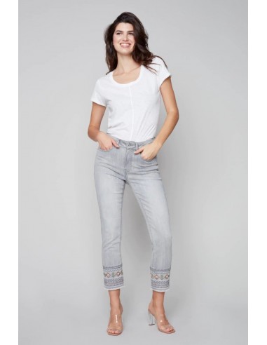 Charlie B. Jeans C5345R-431A-393 Gris doux pas cher chine