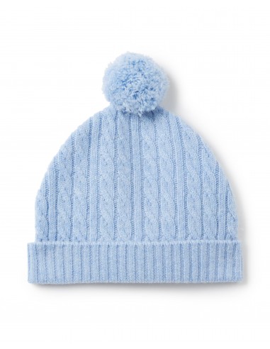 Cashmere Cable Hat Cornflower Blue Comparez plus de prix