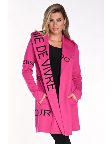 Frank Lyman Cardigan ouvert 214144u-fb fuchsia / noir acheter en ligne