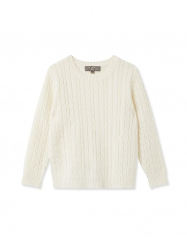 Cable Cashmere Jumper New Ivory White commande en ligne