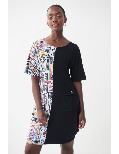 Robe Joseph Ribkoff 222090 Black / Multi paiement sécurisé