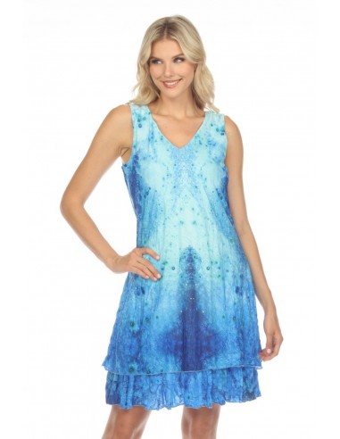 Tango Mango Robe D9071-5741 bleu / vert 50-70% off 