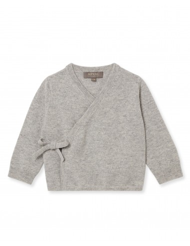 Wrap Cashmere Cardigan Fumo Grey Jusqu'à 80% De Réduction