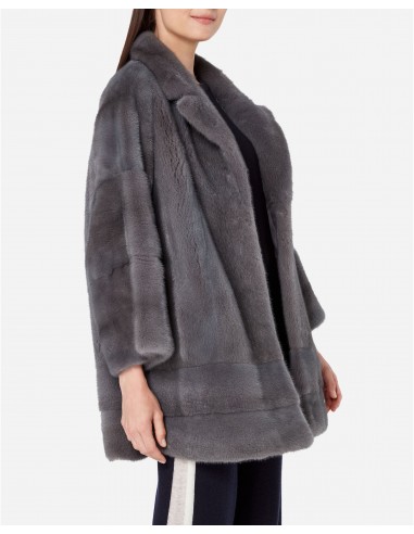 Women's Bracelet Sleeve Mink Coat Grey les ligaments