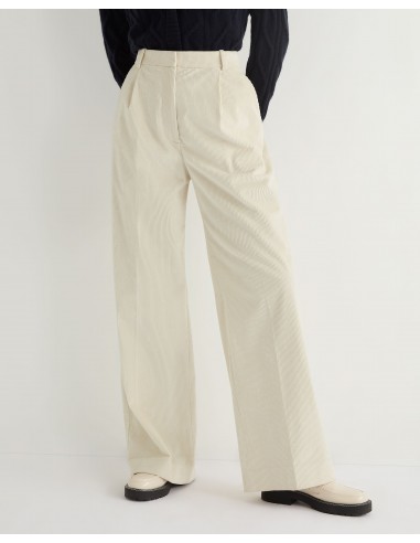 Women's Florence Cord Wide Leg Trouser Off White les muscles