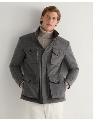 Men's Hampton Cashmere Jacket Grey pas chere