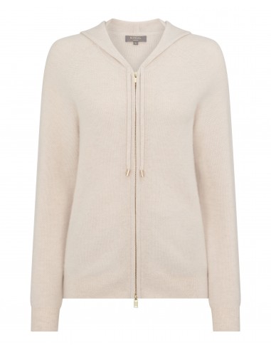 Women's Honeycomb Knit Cashmere Hoodie Ecru White Découvrez la collection