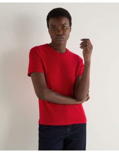 Women's Lottie Cashmere T-Shirt Riding Red sur le site 