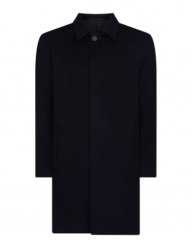 Men's Cashmere Coat Navy Blue Par le système avancé 