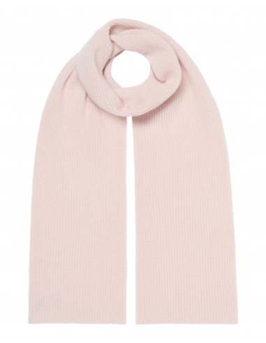 Unisex Ribbed Cashmere Scarf Quartz Pink les muscles