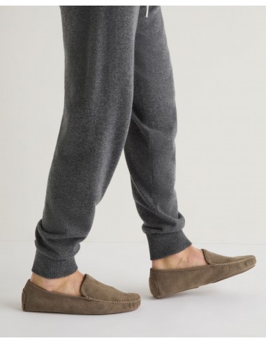 Unisex Cashmere Moccasin Taupe Brown Dans la société mordern