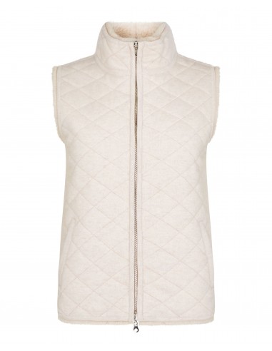 Women's Robyn Fur Lined Cashmere Gilet Frost White Voir les baskets