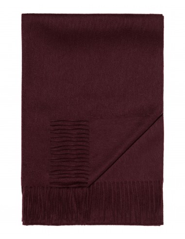 Women's Woven Cashmere Shawl Claret Red Fin de série