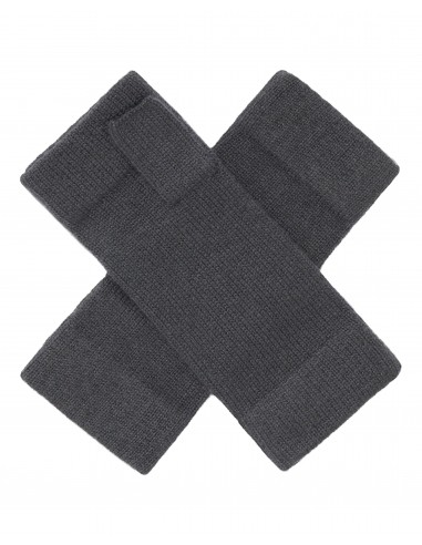 Unisex Fingerless Cashmere Gloves Anthracite Grey en linge