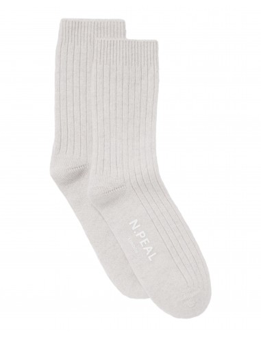 Women's Rib Cashmere House Socks Fumo Grey outlet