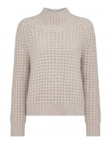 Women's Super Chunky Rib Cashmere Jumper Sand Brown Par le système avancé 