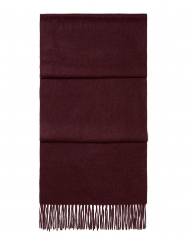 Unisex Large Woven Cashmere Scarf Claret Red Venez acheter