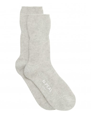 Unisex Cashmere Rib Bed Socks Fumo Grey des créatures d'habitude