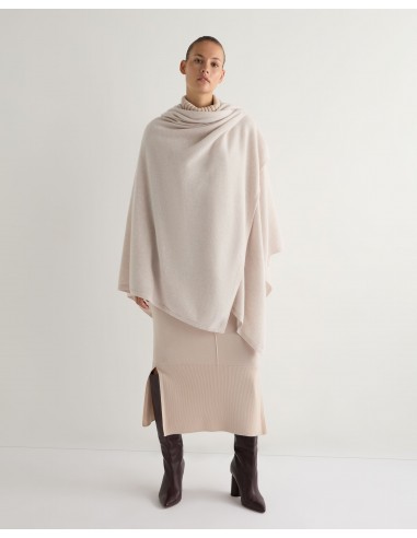 Women's Lily Lightweight Cashmere Cape Frost White Amélioration de cerveau avec