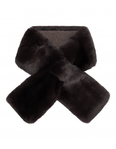 Unisex Fur Neckwarmer Biscotti Brown ou a consommer sur place