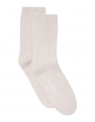 Women's Rib Cashmere House Socks Frost White paiement sécurisé