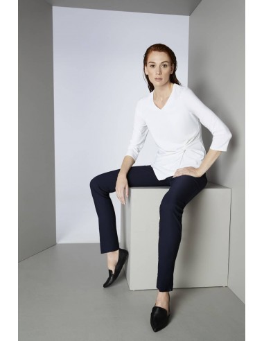 Lisette L Pant Style 805-03 Navy Solid Magical Lycra de pas cher