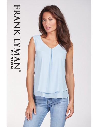 Frank Lyman Top Style 61175-PB Powder-Blue ou a consommer sur place