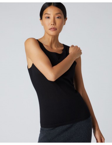 Women's Ella Superfine Cashmere Shell Top Black en ligne des produits 