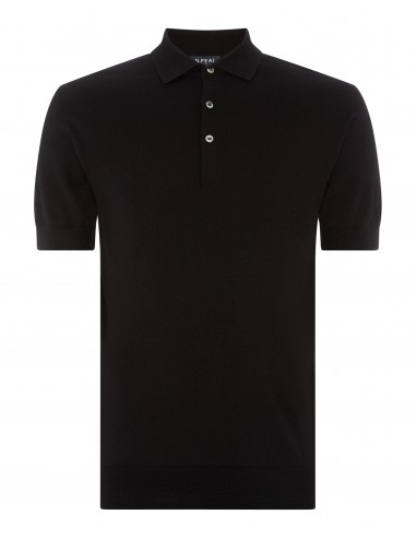 007 Fine Gauge Cashmere Polo T-shirt Black shop