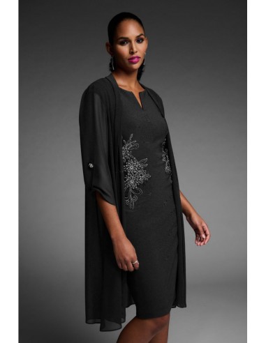 Joseph Ribkoff Chiffon Cover Up 223737 Black de technologie