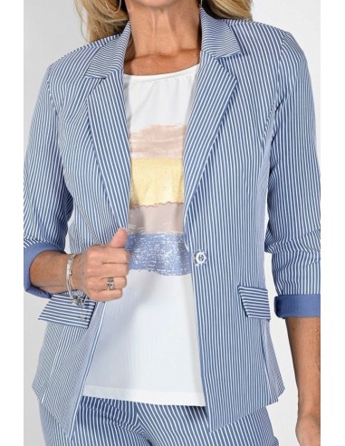 Frank Lyman Blazer 231122 Blue/White le concept de la Pate a emporter 