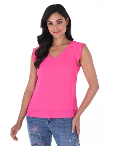 Frank Lyman Top 246324-HP Hot Pink destockage