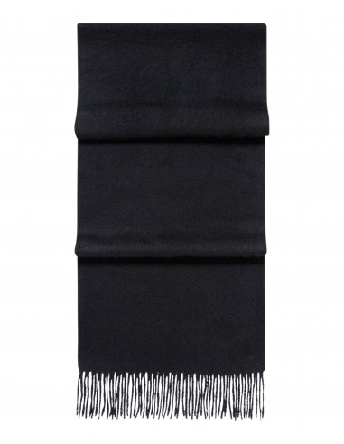 Unisex Woven Cashmere Scarf Black pas cher chine