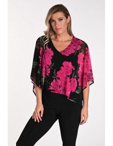 Frank Lyman Top 241100 Black/Fuchsia le concept de la Pate a emporter 