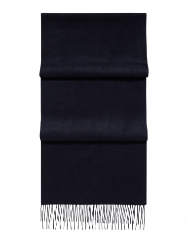 Unisex Woven Cashmere Scarf Navy Blue commande en ligne