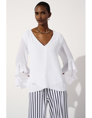 Joseph Ribkoff Top 241283 Off-White Par le système avancé 