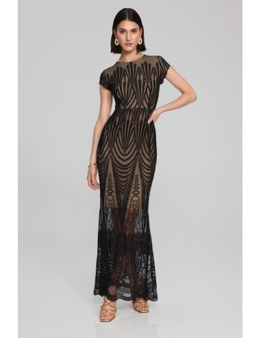 Joseph Ribkoff Signature Gown 241776 Black/Nude 50-70% off 