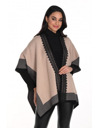 Frank Lyman Poncho 243509U Beige/Black Fin de série