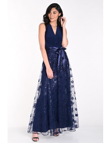 Frank Lyman Gown 242149 Navy français