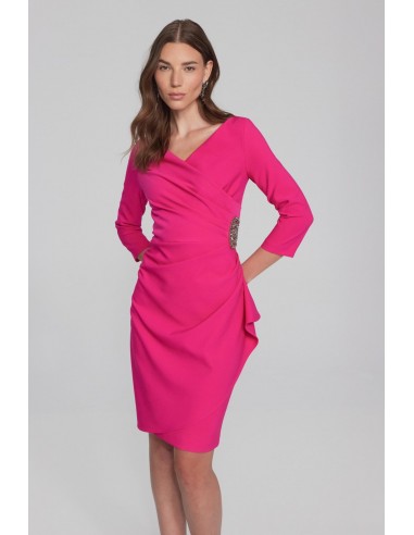 Joseph Ribkoff Dress 241705 Shocking Pink pas cher