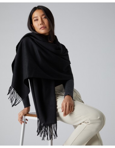 Women's Woven Cashmere Shawl Black Par le système avancé 