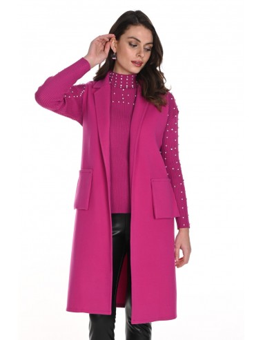 Frank Lyman Jacket 243616-FCHS Fuchsia Amélioration de cerveau avec