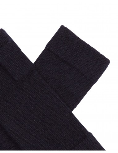 Unisex Fingerless Cashmere Gloves Navy Blue outlet