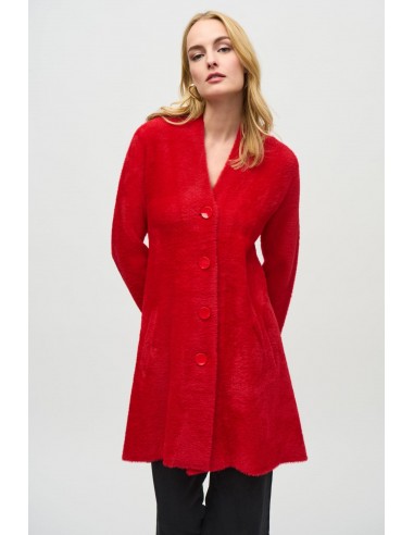 Joseph Ribkoff Coat 234906F24 Lipstick Red Le MVP de beaucoup