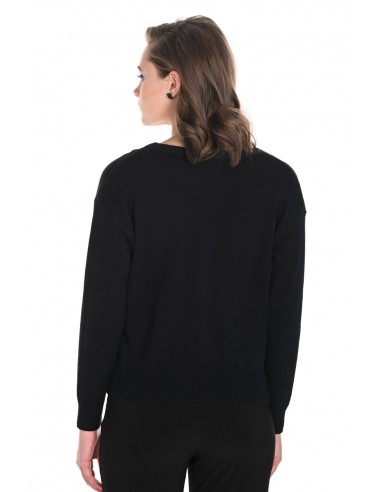 Frank Lyman Cardigan 244624U Black Amélioration de cerveau avec